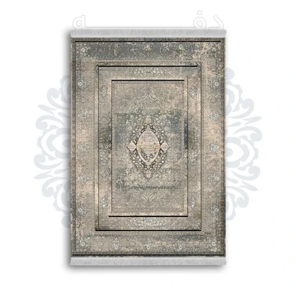 *جدید* فرشینه از جنس پارچه شانل مخمل ترک طرح فانتزی برند دفه کد 754