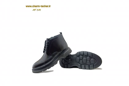 نیم بوت مردانه بندی بغل زیپ‌دار چرم طبیعیsi168