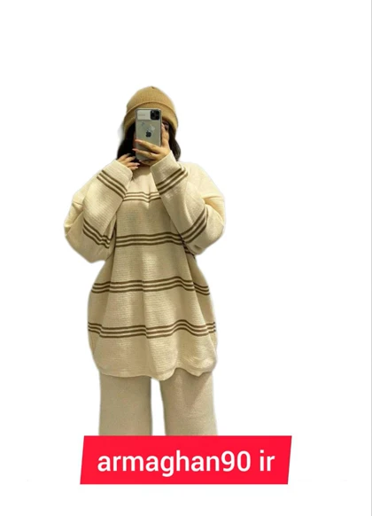 ست اسپرت زنانه سه خط لش استایل