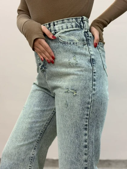 شلوار واید جین ام کی