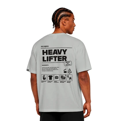 تیشرت مردانه زنانه اورسایز نخی 1991 HEAVY LIFTER مدل TS19108
