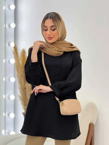 مانتو جلو بسته یقه دیپلمات