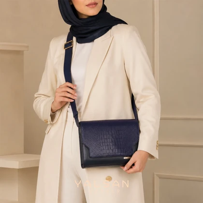کیف دوشی زنانه چرم یلسان مدل نلین کد 121-PRM