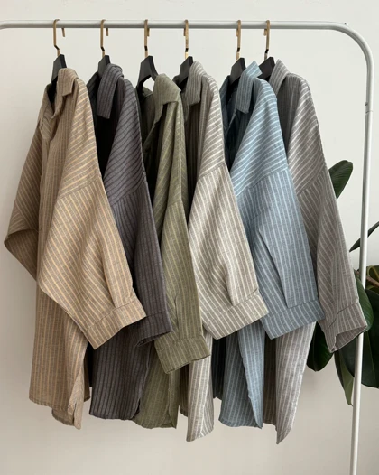 شومیز مانتویی لینن نخ تینا 2