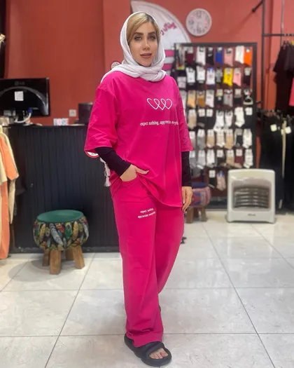 شلوار اورسایز سه ربع نخ‌پنبه