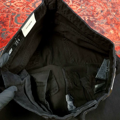 شلوار جین مردانه بگ استایل مشکی pull & bear کد 317 سایز 30