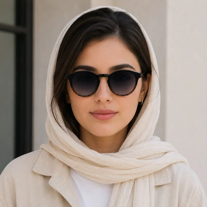 عینک آفتابی سوپر استپ مدل ST0958 C03 مشکی قهوه ای کریستال