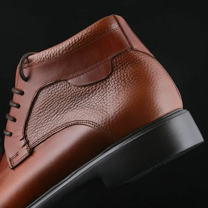 نیم بوت مردانه چرم یلسان مدل مارلی کد 514-GF