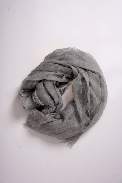 شال لینن ریشه دار زنانه