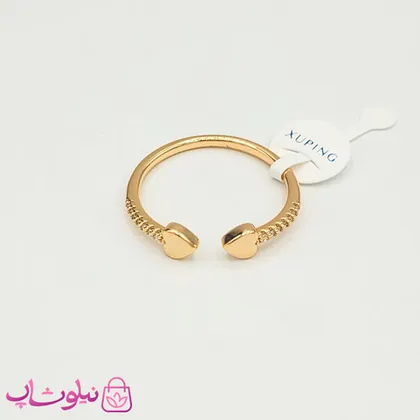 انگشتر دخترانه ژوپینگ ظریف طرح قلب