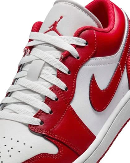 کتانی ویتنامی نایک ایر جردن وان لو سفید قرمزNike Air Jordan 1 Low Red white