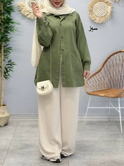 3379-مانتو کتان مرداس