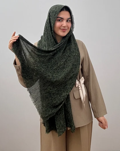 شال زنانه نخی مدل آبرنگی