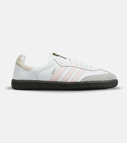 کفش کتانی زنانه سفید صورتی ADIDAS Samba مدل 7304