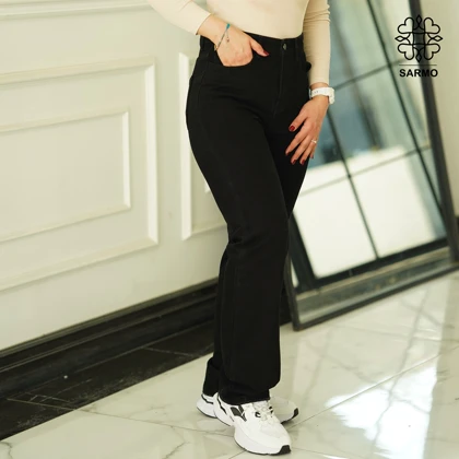 شلوار جین زنانه راسته مشکی M1