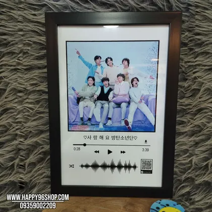 تابلو موزیکال BTS کد MB - 7000 با عکس یا طرح دلخواه شما