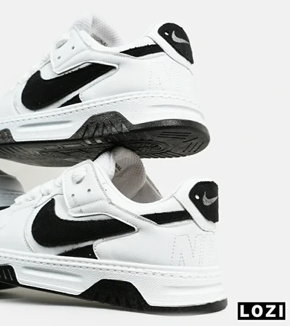 کفش کتانی بزرگ پا سفید مشکی NIKE AIR FORCE