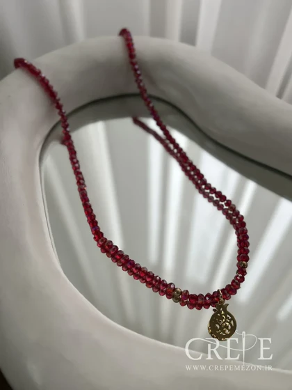 گردنبند انار کریستالی