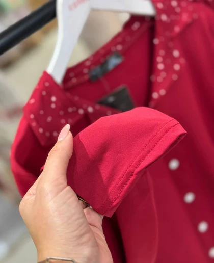 بلوز شلوار جلو دکمه‌ای سایز  نرمال سیاه اینجه کد24025