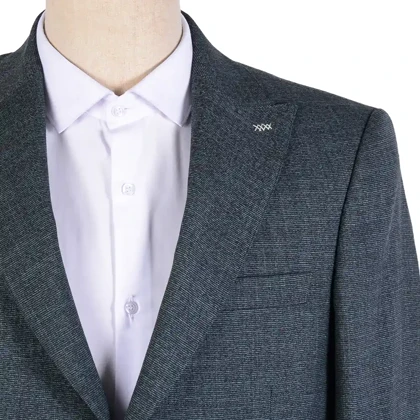 کت تک دو دکمه مردانه سبز