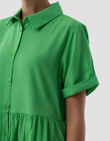 پایین چین‌دار آستین دوبل