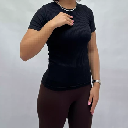 تیشرت زنانه کبریتی 00115106185