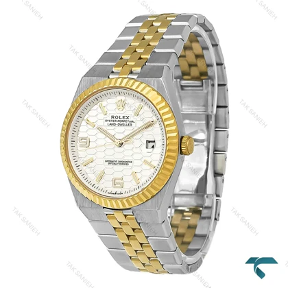 ساعت رولکس اویستر پرپچوال لند دولر مردانه دورنگ طلایی Rolex-8410-G