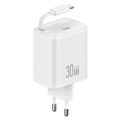 شارژر دیواری 30 وات یوسامز USAMS مدل CC241 تایپ سی با کابل