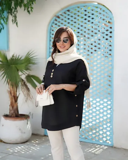 مانتو شومیزی مدل آیسل کد 703