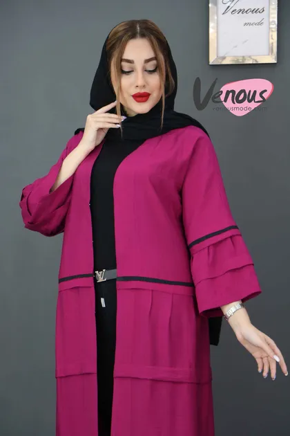 مانتو بلند چین‌دار