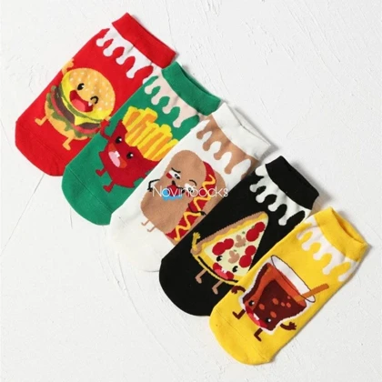 جوراب مچی طرح خوراکی ها