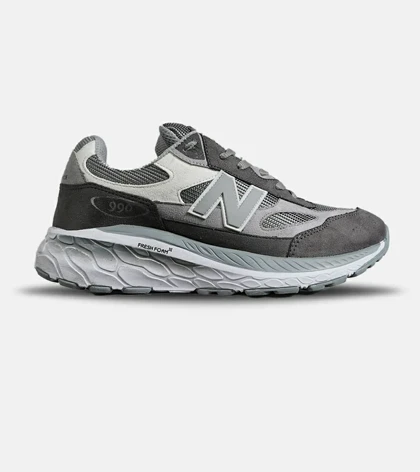 کفش کتانی مردانه طوسی NEW BALANCE 990 مدل 8058