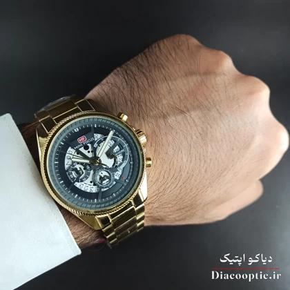 ساعت مچی مردانه اورجینال موتور ژاپنی برند مینی فوکوس سه موتور مدل Mf0490G.04