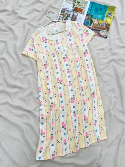 پیراهن موسلین 3 رنگ کد 5545