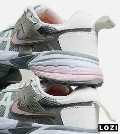 کفش کتانی مردانه و زنانه سفید صورتی طوسی Nike cushlon