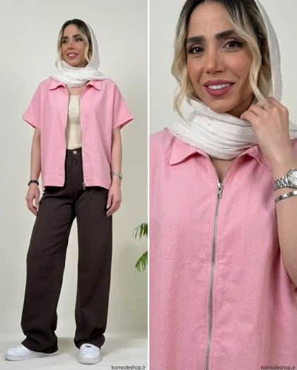 وست لینن زنانه مدل ارغوان