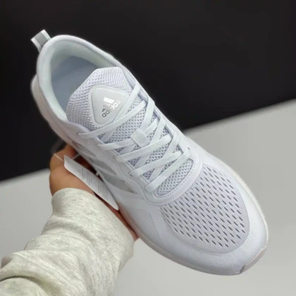آدیداس کلودفوم سفید نقره‌ای Adidas Cloudfoam White Silver