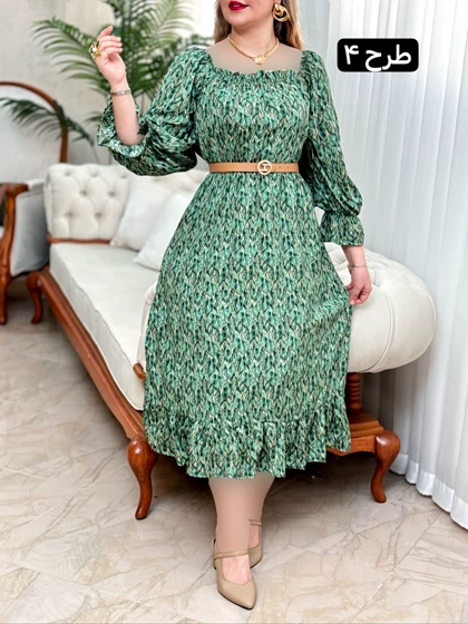 پیراهن کرپ حریر آرزو کد 1641