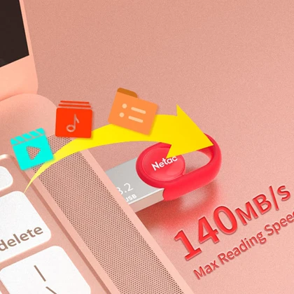 فلش مموری نتاک Netac مدل UM2 ظرفیت 64 گیگابایت USB 3.2