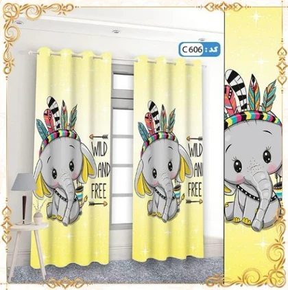 پرده پانچی اتاق کودک و نوجوان کد c-606