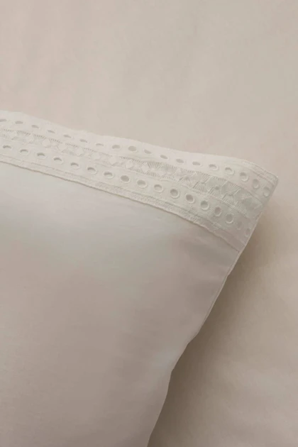 سرویس روتختی دو نفره Karaca Home مدل Calisse پنبه - سفید