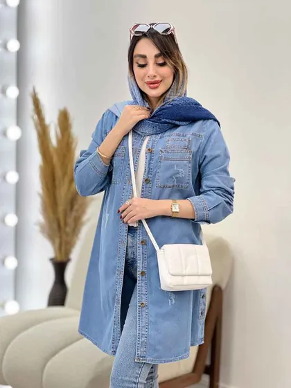 مانتو جین بغل سه دکمه کایلا