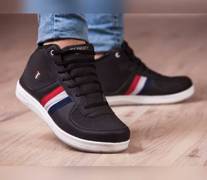 کفش مردانه ساق‌دار مدل (مشکی) Tommy