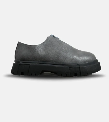 کفش کتانی مردانه طوسی BERSHKA