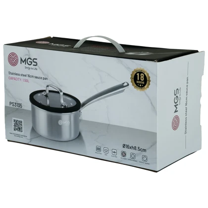 شیرجوش سایز 16 استیل کف لیزری کد PS3135
