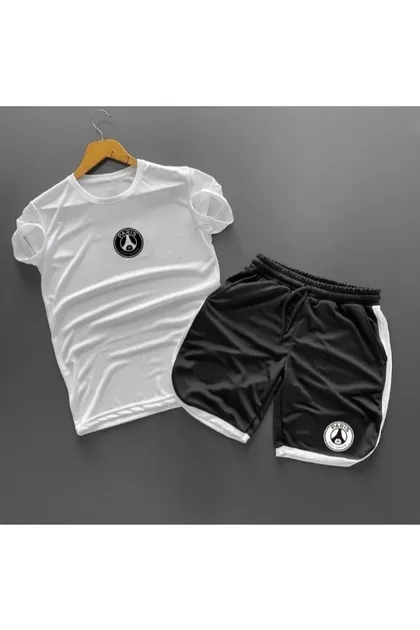 ست بالا و پایین پرینت زنانه-مردانه پاریس Parisbaskılımavitakım