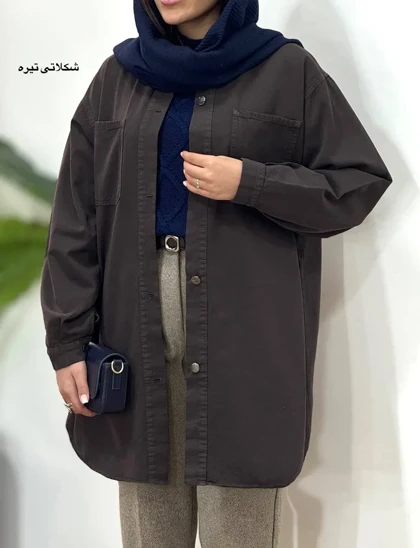 مانتو کتان پاییزه کارن