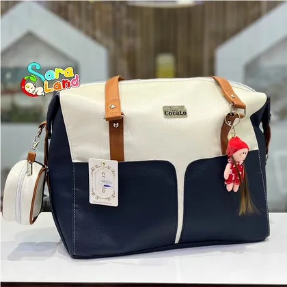 ساک لوازم نوزاد چرم عروسکی