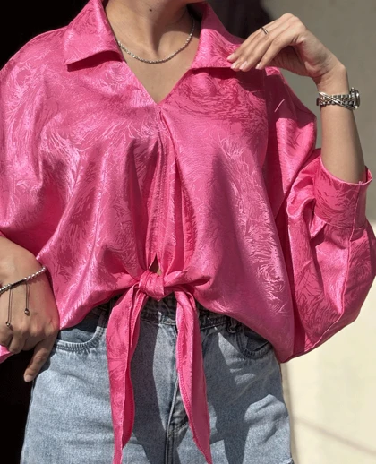 شومیز جلو گره