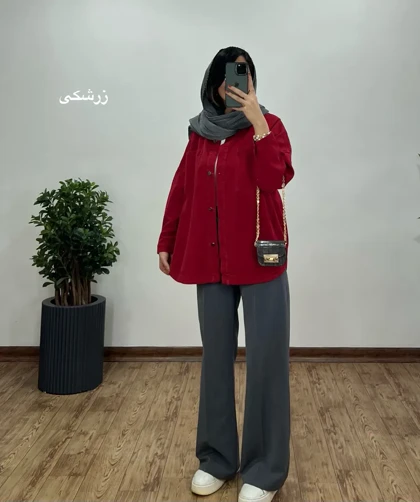 مانتو کتان کاغذی توسکا کد 3547(ایراد دار)